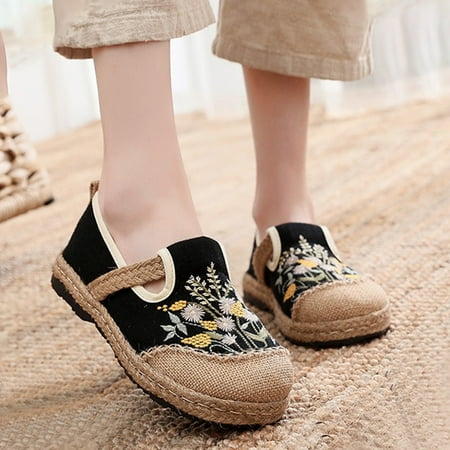 Summer Saving Clearance! Tuobarr Womens Shoes Women s Round Head Ethnic Style Embroidered Shoes Shallow Cut Low Top Soft Bottom Cloth Shoes Black US Size 7
Summer Saving Clearance! Tuobarr Womens Shoes Women s Round Head Ethnic Style Embroidered Shoes Shallow Cut Low Top Soft Bottom Cloth Shoes Black US Size 7