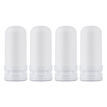 

HOTYA 4 Pcs Water Tap Inner Ceramic Filter Cartridge Replacement Home Kitchen Dechlorination Filter Elements Easy to Install