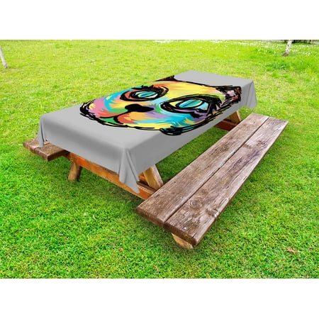 Cat Outdoor Tablecloth Colorful Dark Paint of a Cute Cat Head with Big Sketchy Eyes Unique Creatures Artistic Work Decorative Washable Fabric Picnic Table Cloth 58 X 84 Inches Multi by Ambesonne
Cat Outdoor Tablecloth Colorful Dark Paint of a Cute Cat Head with Big Sketchy Eyes Unique Creatures Artistic Work Decorative Washable Fabric Picnic Table Cloth 58 X 84 Inches Multi by Ambesonne