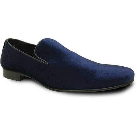 BRAVO KLEIN 7 Velvet Loafer Dress Shoe Blue 7.5 D(M) US