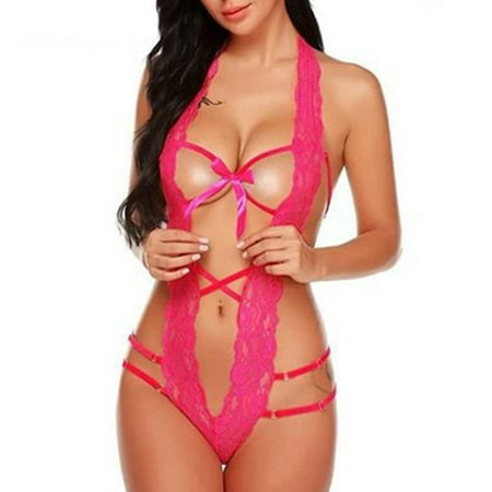 Womens Sexy Teddy Lingerie Lace Bodysuit Sexy Lingerie Bodysuit for Women - One Piece Lace Teddy Halter Mini Babydoll Bodysuit Pink 2XL
Womens Sexy Teddy Lingerie Lace Bodysuit Sexy Lingerie Bodysuit for Women - One Piece Lace Teddy Halter Mini Babydoll Bodysuit Pink 2XL