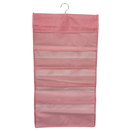 Rinhoo Hanging Closet Organizer 2-Sided Mesh Pockets Wardrobe Storage Bag Pouch for Underwear Bra Socks 15 Grid Pink
Rinhoo Hanging Closet Organizer 2-Sided Mesh Pockets Wardrobe Storage Bag Pouch for Underwear Bra Socks 15 Grid Pink