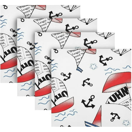 BESTKITTY Dolphin Sailboats Switch Cloth Napkins Set of 4 Washable Polyester Dinner Napkins 20 x 20 in Soft Reusable Table Linen Napkins for Home Xmas Holiday Party Wedding
BESTKITTY Dolphin Sailboats Switch Cloth Napkins Set of 4 Washable Polyester Dinner Napkins 20 x 20 in Soft Reusable Table Linen Napkins for Home Xmas Holiday Party Wedding