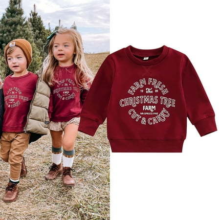 Canrulo Christmas Infant Toddler Baby Girls Boys Sweatshirt T Shirts Xmas Letter Printed Long Sleeve Pullover Tops Wine Red 18-24 Months
Canrulo Christmas Infant Toddler Baby Girls Boys Sweatshirt T Shirts Xmas Letter Printed Long Sleeve Pullover Tops Wine Red 18-24 Months