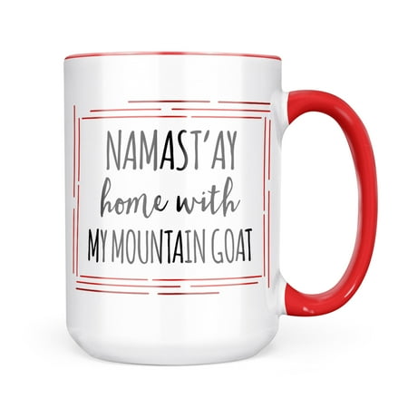 Neonblond Namast ay Home With My Mountain Goat Simple Sayings Mug gift for Coffee Tea lovers
Neonblond Namast ay Home With My Mountain Goat Simple Sayings Mug gift for Coffee Tea lovers