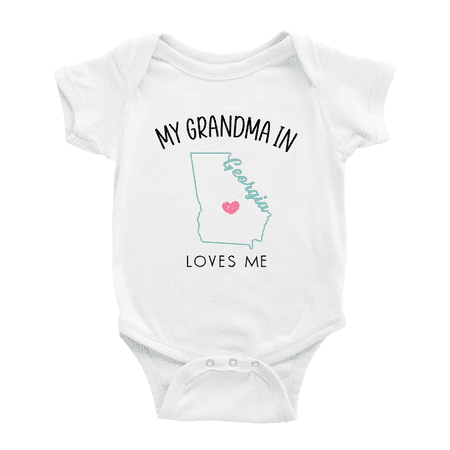 My Grandma In Georgia Loves Me Baby Clothing For Boy Girl Bodysuits 6-12 Months
My Grandma In Georgia Loves Me Baby Clothing For Boy Girl Bodysuits 6-12 Months