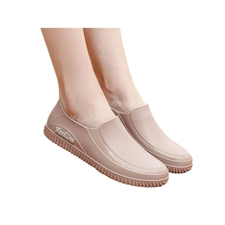 Daeful Women s Garden Shoes Slip On Rain Boots Waterproof Work Shoe Outdoor Casual Cotton Lining Flats Khaki-1 5
Daeful Women s Garden Shoes Slip On Rain Boots Waterproof Work Shoe Outdoor Casual Cotton Lining Flats Khaki-1 5