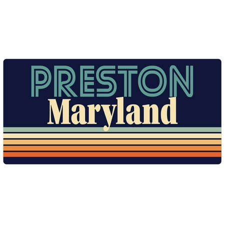Preston Maryland 5 x 2.5-Inch Fridge Magnet Retro Design