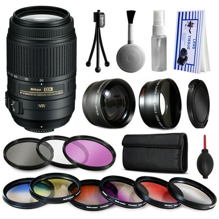 Nikon 55-300mm VR Lens 2197 + Premium Accessories Kit includes 2.2x & 0.43x Adapters + 9 Filters for Nikon DF D7200 D7100 D7000 D5500 D5300 D5200 D5100 D5000 D3300 D3200 D3100 D3000 D300S D90 D60 Nikon 55-300mm VR Lens 2197 + Premium Accessories Kit includes 2.2x & 0.43x Adapters + 9 Filters for Nikon DF D7200 D7100 D7000 D5500 D5300 D5200 D5100 D5000 D3300 D3200 D3100 D3000 D300S D90 D60