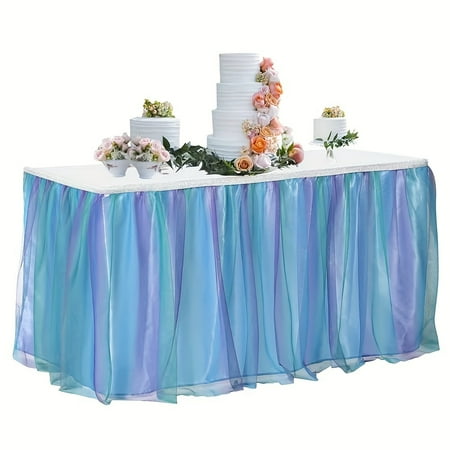 ENIYUU ENIYUU 1pc Table Skirt 6ft For Round/Rectangle Table Adjustable Tulle Table Skirt Pastel Rainbow Mesh Soft Stain InnerFor Birthday Bridal Shower Party Decoration
ENIYUU ENIYUU 1pc Table Skirt 6ft For Round/Rectangle Table Adjustable Tulle Table Skirt Pastel Rainbow Mesh Soft Stain InnerFor Birthday Bridal Shower Party Decoration