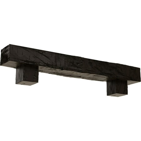 Ekena Millwork 6 H x 10 D x 60 W Hand Hewn Faux Wood Fireplace Mantel Kit w/ Alamo Corbels Premium Walnut
Ekena Millwork 6 H x 10 D x 60 W Hand Hewn Faux Wood Fireplace Mantel Kit w/ Alamo Corbels Premium Walnut
