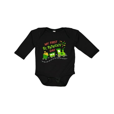 Inktastic My First St. Patrick s Day Shamrock Train Gift Baby Boy or Baby Girl Long Sleeve Bodysuit 
Inktastic My First St. Patrick s Day Shamrock Train Gift Baby Boy or Baby Girl Long Sleeve Bodysuit