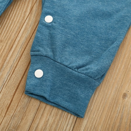 Aayomet Baby Rompers Unisex Baby Boys Girls Romper Solid Color Long Sleeve Jumpsuit Clothes Blue 12-18 Months
Aayomet Baby Rompers Unisex Baby Boys Girls Romper Solid Color Long Sleeve Jumpsuit Clothes Blue 12-18 Months