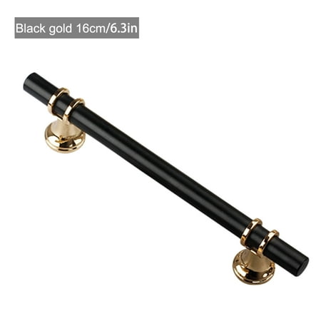 Simple Door Handle Aluminum Alloy Perfect For Wardrobe 18cm Black Gold