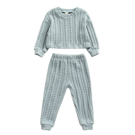 Yinyinxull 2Pcs Kids Baby Boys Girls Clothes Sets Knitted Solid Color Long Sleeve Tops Long Pants Sky Blue 2-3 Years
Yinyinxull 2Pcs Kids Baby Boys Girls Clothes Sets Knitted Solid Color Long Sleeve Tops Long Pants Sky Blue 2-3 Years