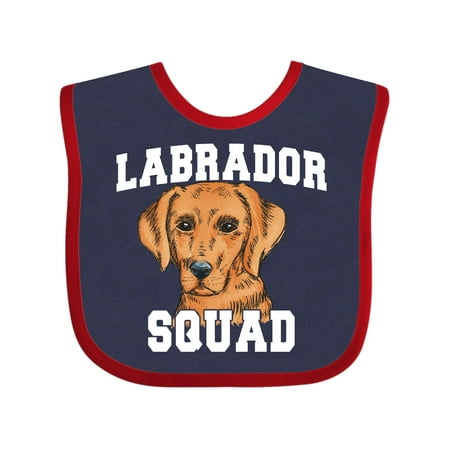Inktastic Dog Labrador Squad Gift Baby Boy or Baby Girl Bib
