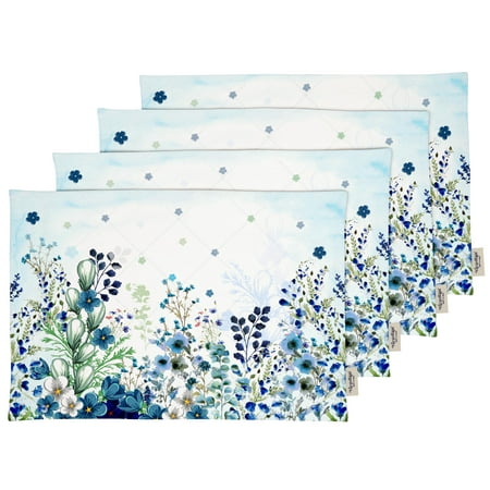 Vargottam Placemats- Placemat For Dining Table Set Of 4- Printed & Reversible CottonNapkin-IndoorPlacematsFor Home & Kitchen Dining Table- Watercolor Flowers (Blue)
Vargottam Placemats- Placemat For Dining Table Set Of 4- Printed & Reversible CottonNapkin-IndoorPlacematsFor Home & Kitchen Dining Table- Watercolor Flowers (Blue)