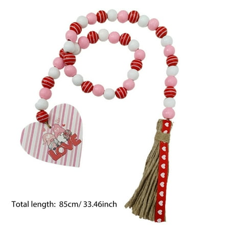 33.5inValentine s Day Love Dwarf Wooden Beads Tassel Garland Valentine s Day Red Bead String Gnome Doll Love Pendant Garland for Home Festival Party Wall Window Room Decoration
33.5inValentine s Day Love Dwarf Wooden Beads Tassel Garland Valentine s Day Red Bead String Gnome Doll Love Pendant Garland for Home Festival Party Wall Window Room Decoration