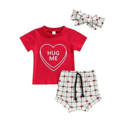 Toddler Baby Girls Boys Printed Lovely Spring Summer Valentine s Day Short Sleeve Casual Shorts Headbands Outfits Clothes Baby Outwear
Toddler Baby Girls Boys Printed Lovely Spring Summer Valentine s Day Short Sleeve Casual Shorts Headbands Outfits Clothes Baby Outwear