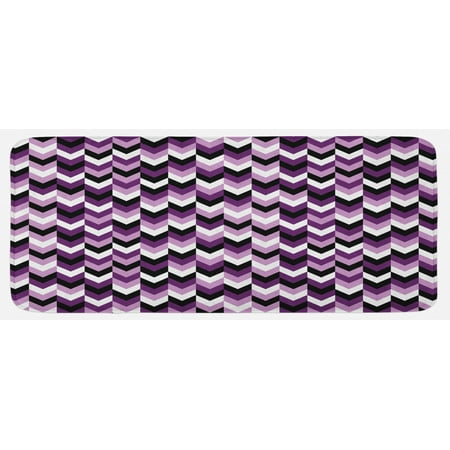 Chevron Kitchen Mat Zig Zag Arrows Geometric Symmetric Pattern Retro Old Design Plush Decorative Kitchen Mat with Non Slip Backing 47 X 19 Purple White Black by Ambesonne
Chevron Kitchen Mat Zig Zag Arrows Geometric Symmetric Pattern Retro Old Design Plush Decorative Kitchen Mat with Non Slip Backing 47 X 19 Purple White Black by Ambesonne