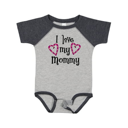 Inktastic I Love My Mommy- Hearts Gift Baby Boy or Baby Girl Bodysuit