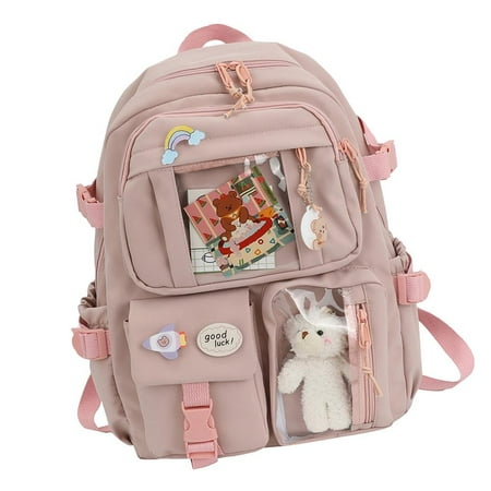 Fovolat Backpacks With Pendant Multi Pocket Backpacks For Teen Girls Large Capacity Bag With Pin And Cute Accessories Green/Black/Pink/Creamy-white noble
Fovolat Backpacks With Pendant Multi Pocket Backpacks For Teen Girls Large Capacity Bag With Pin And Cute Accessories Green/Black/Pink/Creamy-white noble