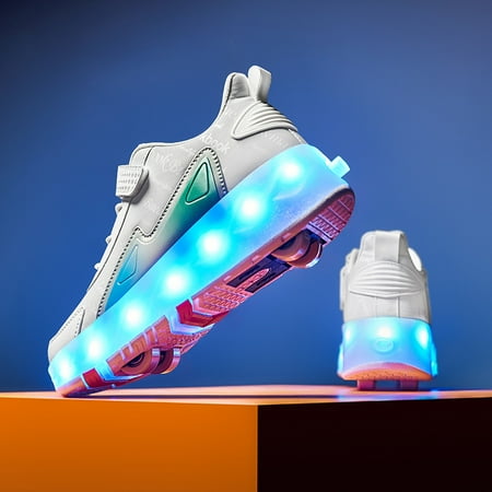Girls Roller Skates Rechargeable LED Flash Skateboard Shoes With Lights Upgraded 4 Wheels Skates Outdoor Sports Equipment
Girls Roller Skates Rechargeable LED Flash Skateboard Shoes With Lights Upgraded 4 Wheels Skates Outdoor Sports Equipment