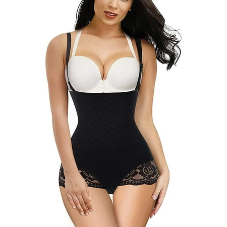 Nebility Women Seamless Bodysuit Thong Butt Lifter Shapewear High Waist Trainer Panty Tummy Firm Control Tummy Firm Control with Removable Straps(Black XL2)
Nebility Women Seamless Bodysuit Thong Butt Lifter Shapewear High Waist Trainer Panty Tummy Firm Control Tummy Firm Control with Removable Straps(Black XL2)