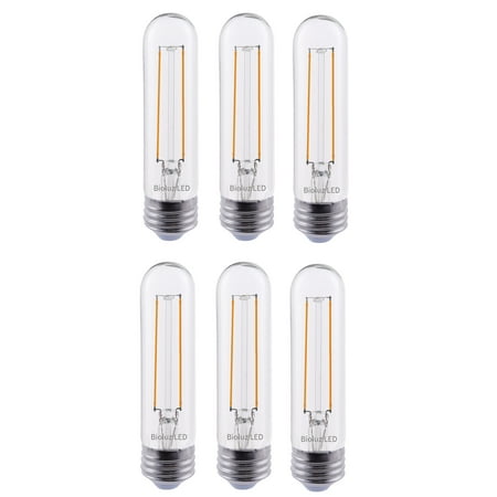 6 Pack Bioluz LED T10 LED Bulbs Dimmable LED Filament 40W Replacement 450 lumens Soft White 3000K UL Listed
6 Pack Bioluz LED T10 LED Bulbs Dimmable LED Filament 40W Replacement 450 lumens Soft White 3000K UL Listed