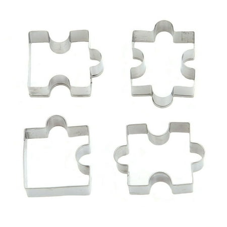 Stainless Steel Fondant Biscuit Cookie Cutter Cake Pastry Cookie Cutter Puzzle Mold 4 pcs
Stainless Steel Fondant Biscuit Cookie Cutter Cake Pastry Cookie Cutter Puzzle Mold 4 pcs