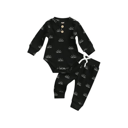 Baby Girl Boy Casual Warm Suits Long Sleeve Sun Print Romper Long Pants Trousers Spring Fall Outfit
Baby Girl Boy Casual Warm Suits Long Sleeve Sun Print Romper Long Pants Trousers Spring Fall Outfit