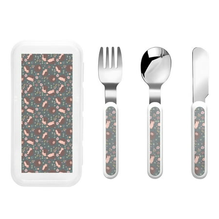 Qokaie Hedgehogs and Flowers1 for Stainless Steel Kids Silverware Set - Children’s Utensil Set - Children s Knife Fork And Spoon Set
Qokaie Hedgehogs and Flowers1 for Stainless Steel Kids Silverware Set - Children’s Utensil Set - Children s Knife Fork And Spoon Set