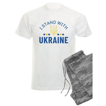 CafePress - I Stand With Ukraine - Men s Light Pajamas