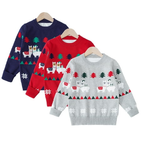 KYAIGUO Toddle Baby Girls Boys Christmas Sweater Winter Warm Knit Sweater Blouse Crewneck Pullover Xmas Sweaters Tops 2-7T
KYAIGUO Toddle Baby Girls Boys Christmas Sweater Winter Warm Knit Sweater Blouse Crewneck Pullover Xmas Sweaters Tops 2-7T