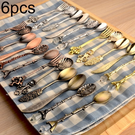 Leaveforme 6Pcs Crown Scepter Head Long Handle Coffee Dessert Mixing Spoon Fork Tableware
Leaveforme 6Pcs Crown Scepter Head Long Handle Coffee Dessert Mixing Spoon Fork Tableware