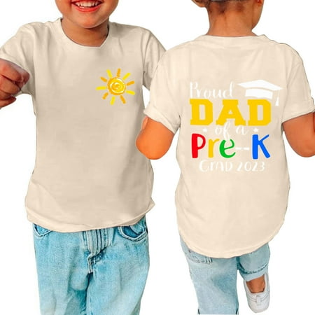 Holloyiver Toddler Baby Boys Girl Summer Short Sleeve Proud Uncle Of A Pre-K Grad 2023 - Baby Boys Girl Comfy T Shirt Round Cotton Neck Shirts Letter Print Tops 3T-14T
Holloyiver Toddler Baby Boys Girl Summer Short Sleeve Proud Uncle Of A Pre-K Grad 2023 - Baby Boys Girl Comfy T Shirt Round Cotton Neck Shirts Letter Print Tops 3T-14T