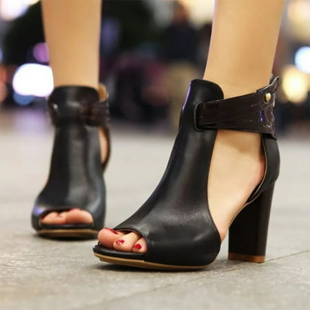 ERTUTUYI Zipper Solid Sandals Heels Toe Casual Single Mouth High Women Shoes Peep Fish Color Women s High Heels Black 38
ERTUTUYI Zipper Solid Sandals Heels Toe Casual Single Mouth High Women Shoes Peep Fish Color Women s High Heels Black 38