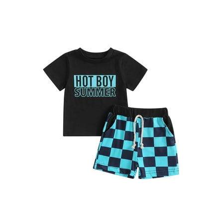 Calsunbaby Baby Boys 2 Piece Outfits Letter Print Short Sleeve T-Shirt and Elastic Checkerboard Shorts Summer Clothes 0-6 Months
Calsunbaby Baby Boys 2 Piece Outfits Letter Print Short Sleeve T-Shirt and Elastic Checkerboard Shorts Summer Clothes 0-6 Months
