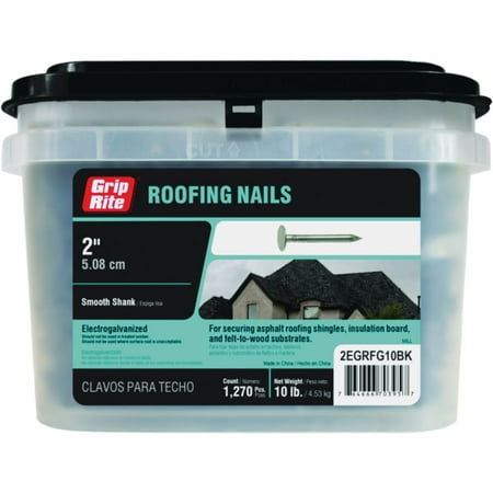 Grip-Rite 2 In. Electrogalvanized Roofing Nail (1270 Ct. 10 Lb.)