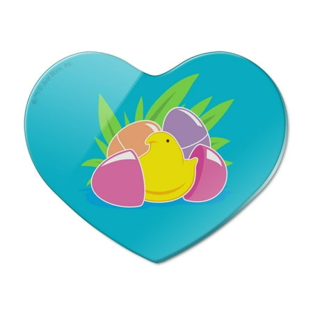 Peeps Hatching Out Of Plastic Easter Egg Heart Acrylic Fridge Refrigerator Magnet
Peeps Hatching Out Of Plastic Easter Egg Heart Acrylic Fridge Refrigerator Magnet