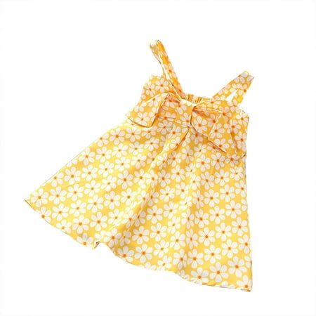 2023 Summer Savings Girls Dress PEZHADA Toddler Baby Girls Outfits Sling Clothes Little Daisy Print Romper Kids Dress Yellow 120
2023 Summer Savings Girls Dress PEZHADA Toddler Baby Girls Outfits Sling Clothes Little Daisy Print Romper Kids Dress Yellow 120