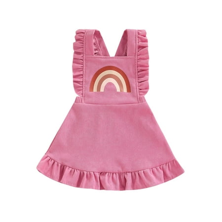 Calsunbaby Little Girl Casual Dress Toddler Infant Ruffle Sleeveless Rainbow Printed A-Line Big Hem Skirt
Calsunbaby Little Girl Casual Dress Toddler Infant Ruffle Sleeveless Rainbow Printed A-Line Big Hem Skirt