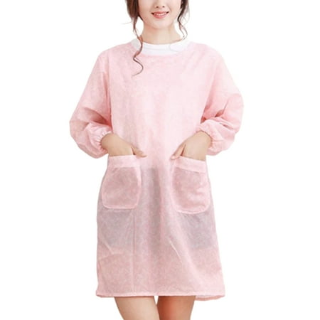 Farfi Women Floral Waterproof Long Sleeve Kitchen Cooking Baking Apron Working Smock (Pink)
Farfi Women Floral Waterproof Long Sleeve Kitchen Cooking Baking Apron Working Smock (Pink)