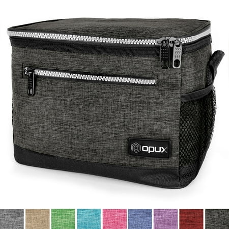 OPUX Premium Lunch Box, Insulated Lunch Bag for Men Women Adult | Durable School Lunch Pail for Boys, Girls, Kids | Soft Leakproof Medium Lunch Cooler Tote for Work Office | Fits 8 Cans