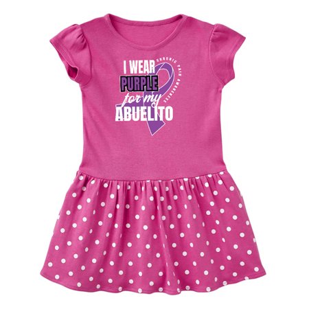 Inktastic Chronic Pain I Wear Purple For My Abuelito Gift Toddler Girl Dress