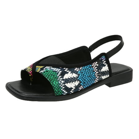 Youmylove Women Fashion Leopard Printed Leather Square Toe Open Toe Flat Sandals Summer Comfy Daily Simple Walking Footwears
Youmylove Women Fashion Leopard Printed Leather Square Toe Open Toe Flat Sandals Summer Comfy Daily Simple Walking Footwears