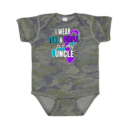 Inktastic Suicide Prevention I Wear Teal and Purple for My Uncle Boys or Girls Baby Bodysuit
Inktastic Suicide Prevention I Wear Teal and Purple for My Uncle Boys or Girls Baby Bodysuit