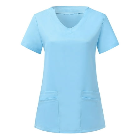 Womens Plus Size Scrubs Uniform Short Sleeve V Neck Scrub Nurse Workwear Top T Shirts
Womens Plus Size Scrubs Uniform Short Sleeve V Neck Scrub Nurse Workwear Top T Shirts