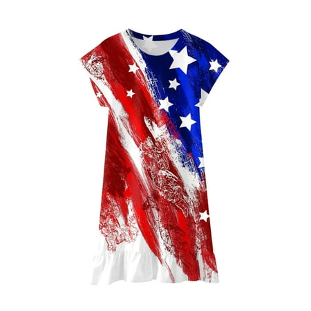 Kukoosong 4th of July Kids Clothes Toddler Baby Girl Dresses Baby Girls Independence Day Fashion Cute Short Sleeve Star Print Dress Red 5-6 Years
Kukoosong 4th of July Kids Clothes Toddler Baby Girl Dresses Baby Girls Independence Day Fashion Cute Short Sleeve Star Print Dress Red 5-6 Years