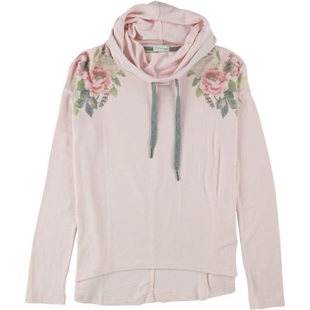 P.J. Salvage Womens Flower Love Pajama Hoodie Pink Small